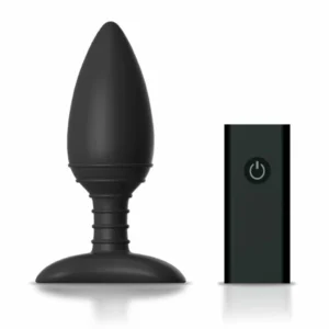 Nexus Ace M silikonowy zdalnie sterowany plug anatomiczny 12 cm czarny