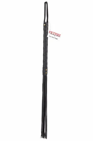 Fetish Fantasy Series Pejcz Czarny 63,5 cm imitacja skory lekki