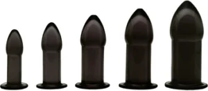 XR Brands Zestaw Plugow Treningowych 5 szt. Czarny TPE