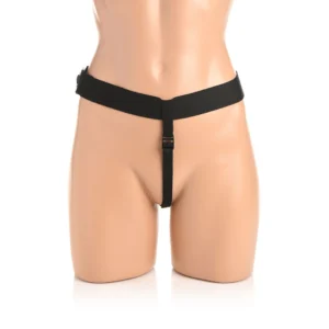 XR Brands Bum Tastic silikonowy zestaw z pilotem i uprzężą, czarny