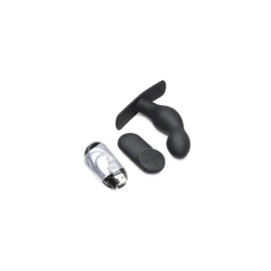 XR Brands silikonowy korek z uprzężą i pilotem - model anatomiczny