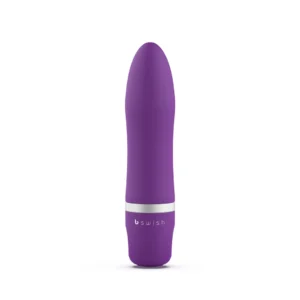 B Swish Bcute Classic Purple mini - kompaktowy masażer silikonowy 10 cm