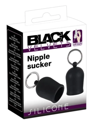 Black Velvets zestaw przyssawek anatomicznych do brodawek 2 szt. czarne